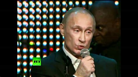 vladimir Putin singing blueberry hill